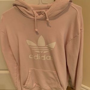Adidas Pink Hoodie Sweatshirt
